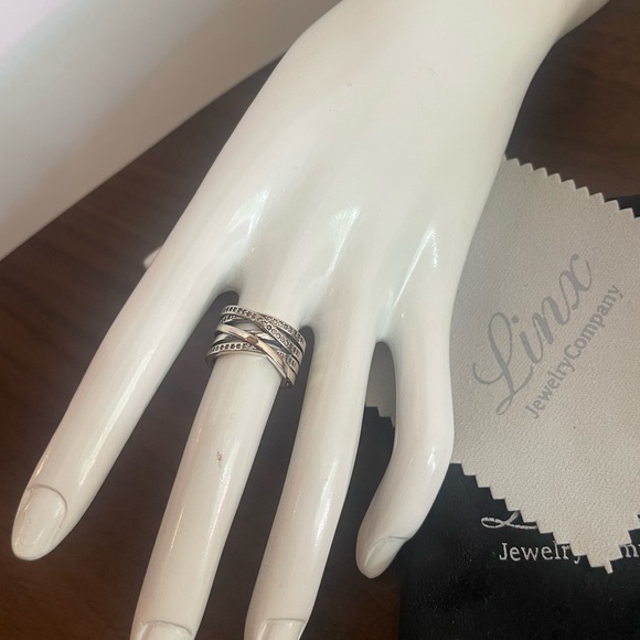 Zircon Lines Ring 925 sterling silver - Picture 4 of 5